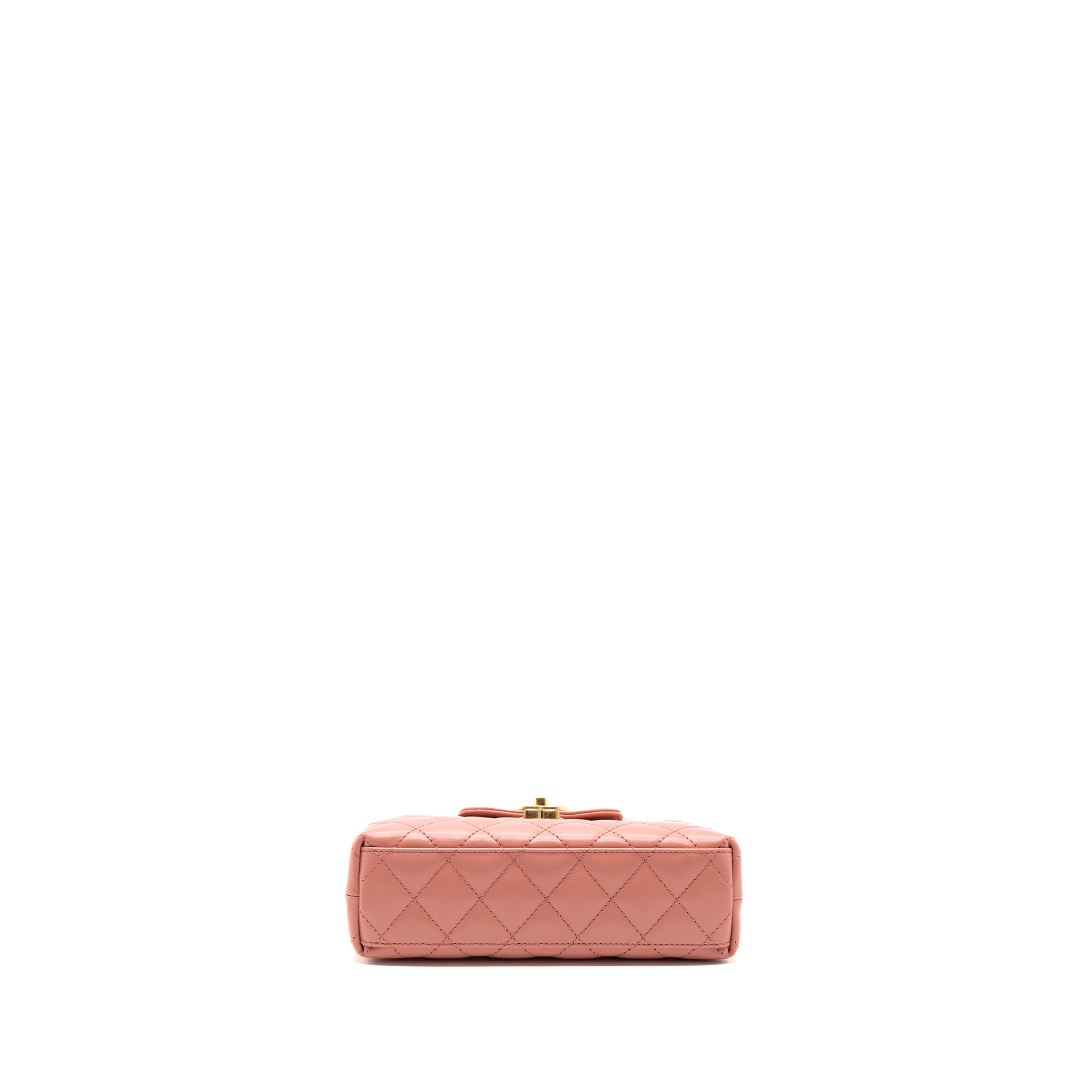 CHANEL 23K MINI SHOPPING TOTE CALFSKIN PINK BRUSHED GHW(MICROCHIP)
