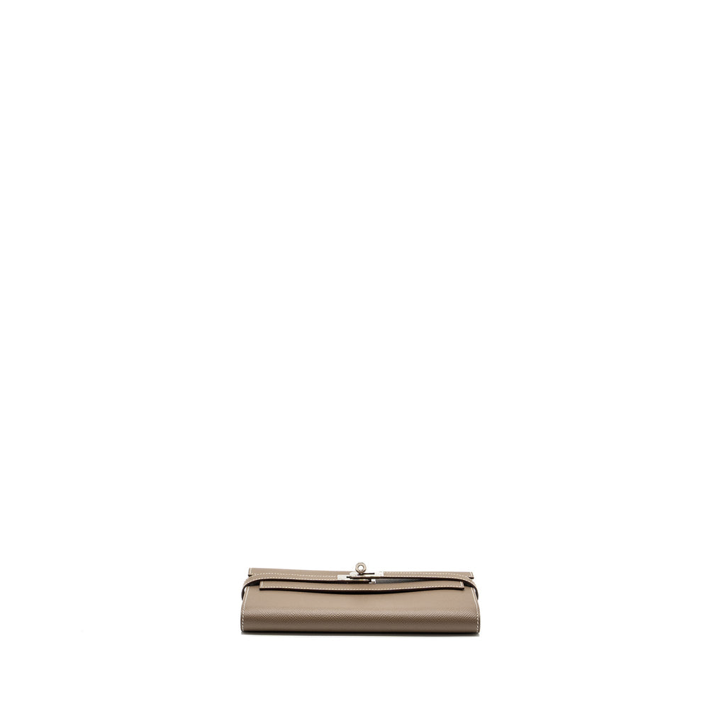 HERMES KELLY CLASSIC LONG WALLET EPSOM ETOUPE SHW
