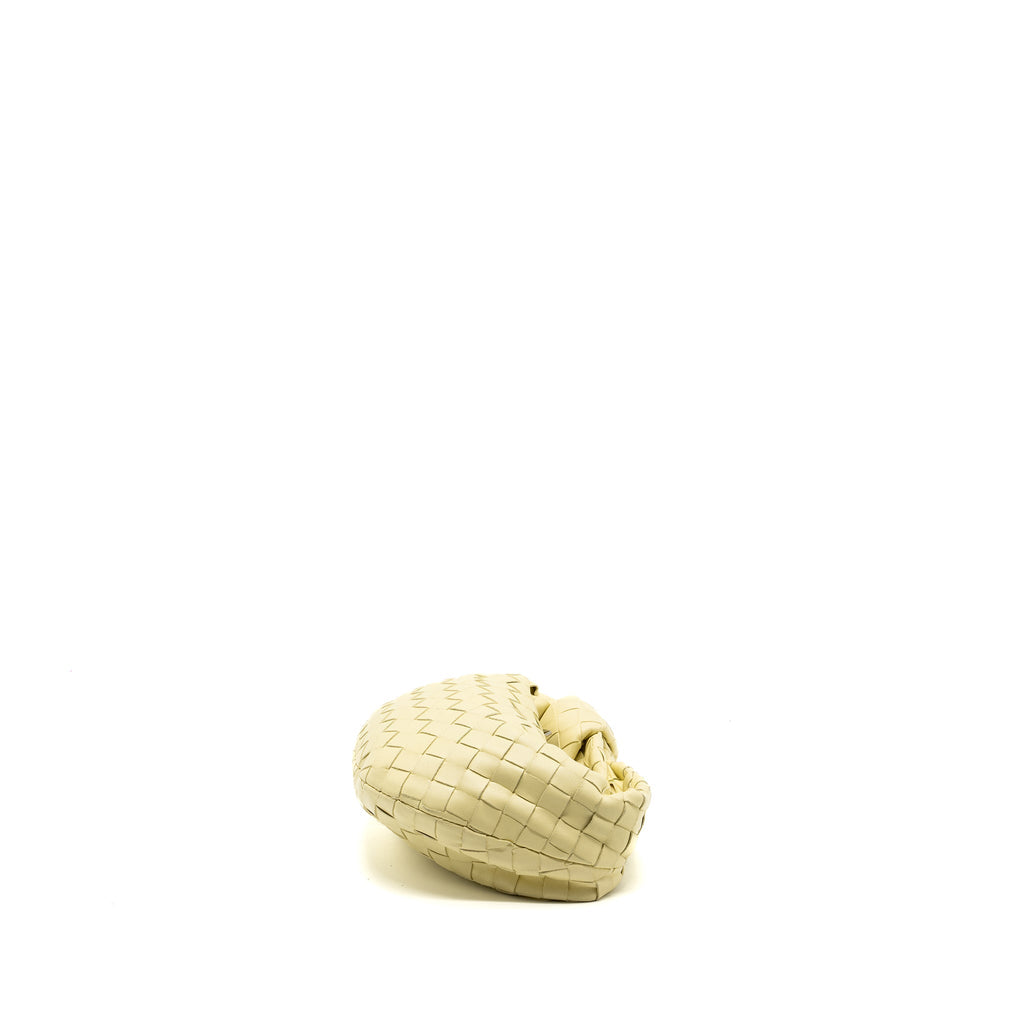 BOTTEGA VENETA MINI JODIE LEATHER LIGHT YELLOW SHW