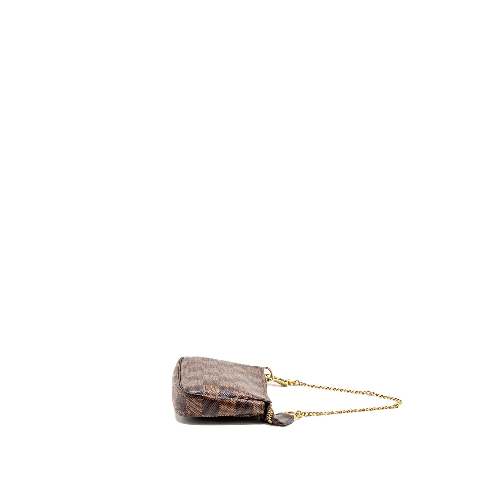 LOUIS VUITTON MINI POCHETTE ACCESSORIES DAMIER EBENE GHW