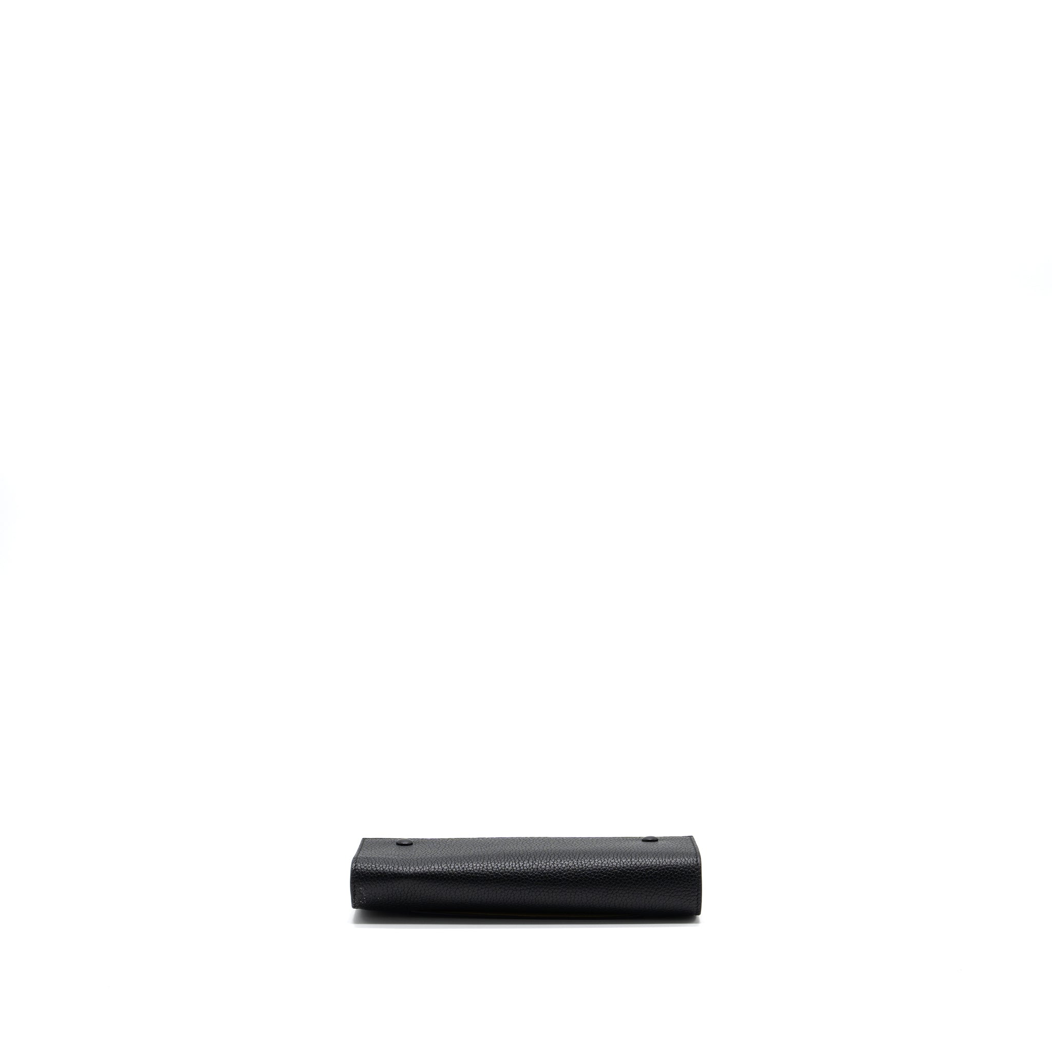 CELINE LONG WALLET GRAINED CALFSKIN BLACK SHW