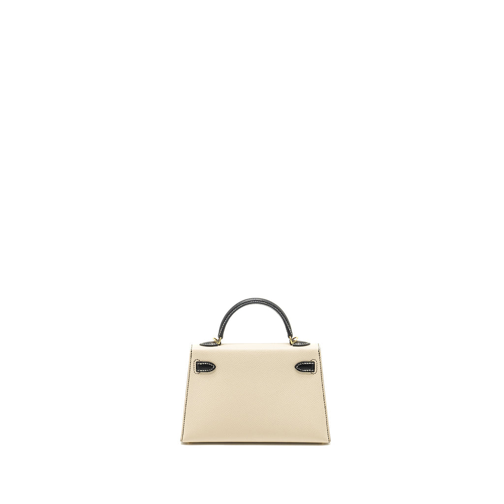 HERMES MINI KELLY SPECIAL ORDER EPSOM NATA/BLACK GHW