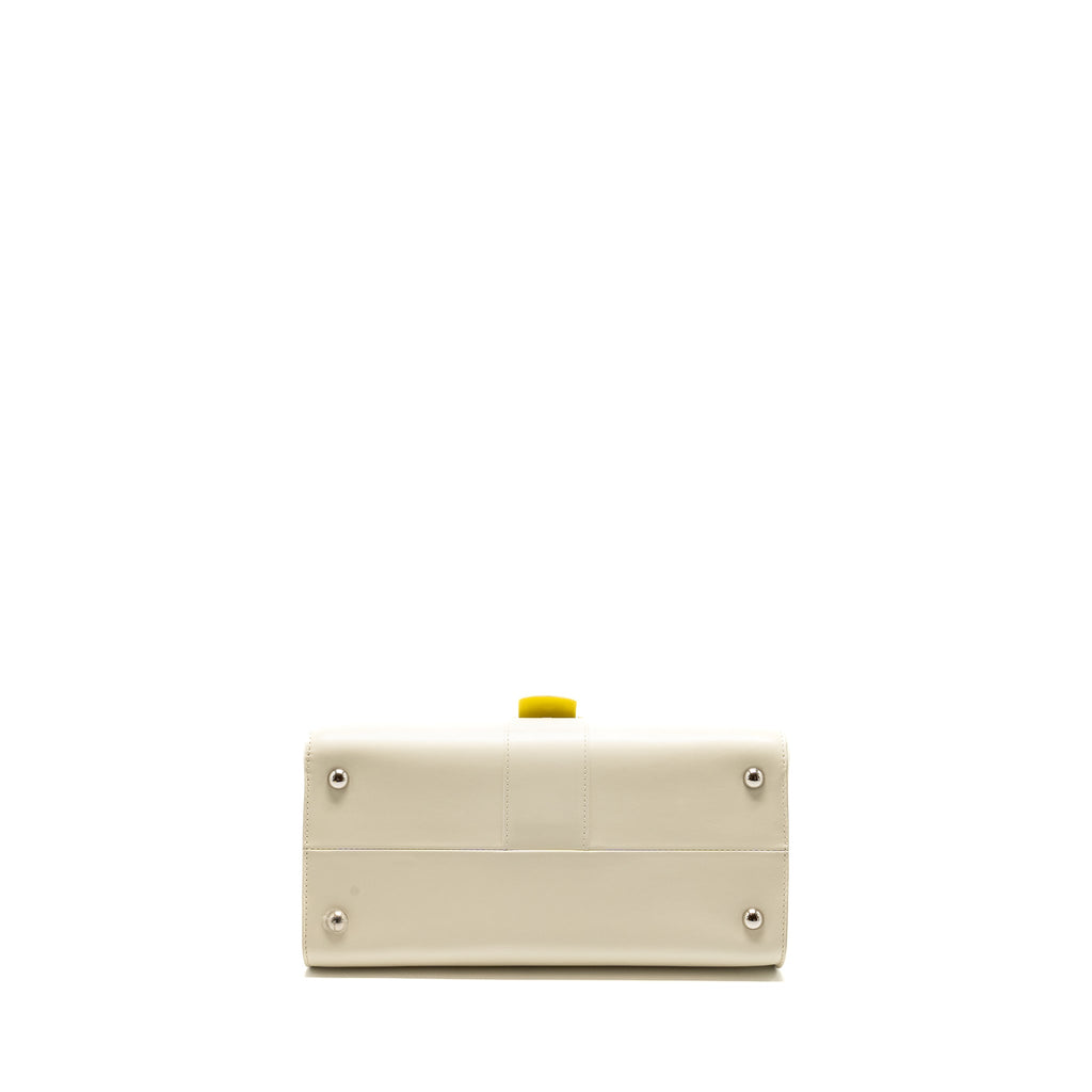 DELVAUX BRILLIANT MM MAGIC BOX CALFSKIN WHITE/MULTICOLOUR SHW