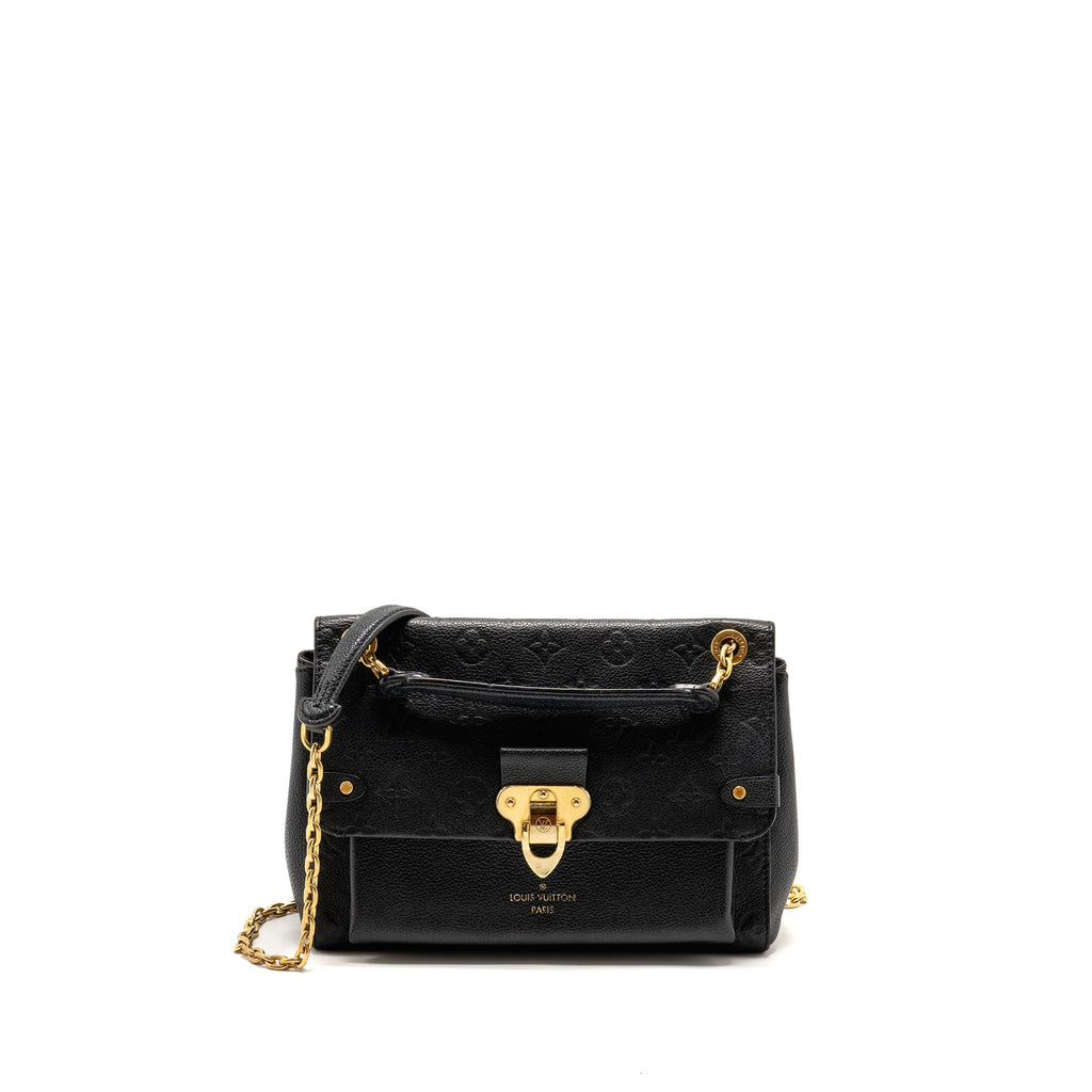 LOUIS VUITTON VAVIN PM MONOGRAM EMPREINTE LEATHER BLACK GHW