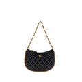 CHANEL HOBO SHOULDER BAG LAMBSKIN BLACK GHW(MICROCHIP)