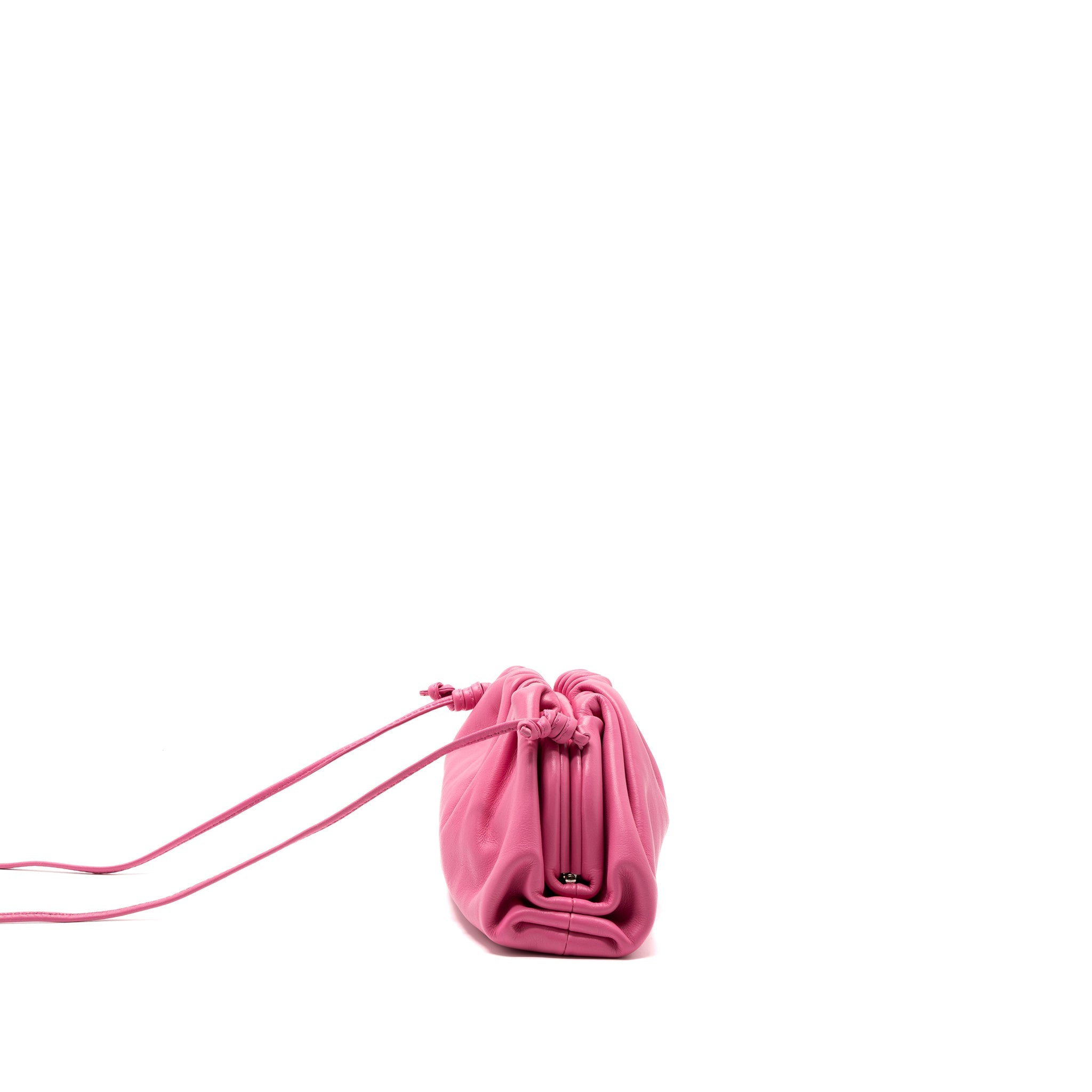 BOTTEGA VENETA MINI POUCH CALFSKIN PINK SHW