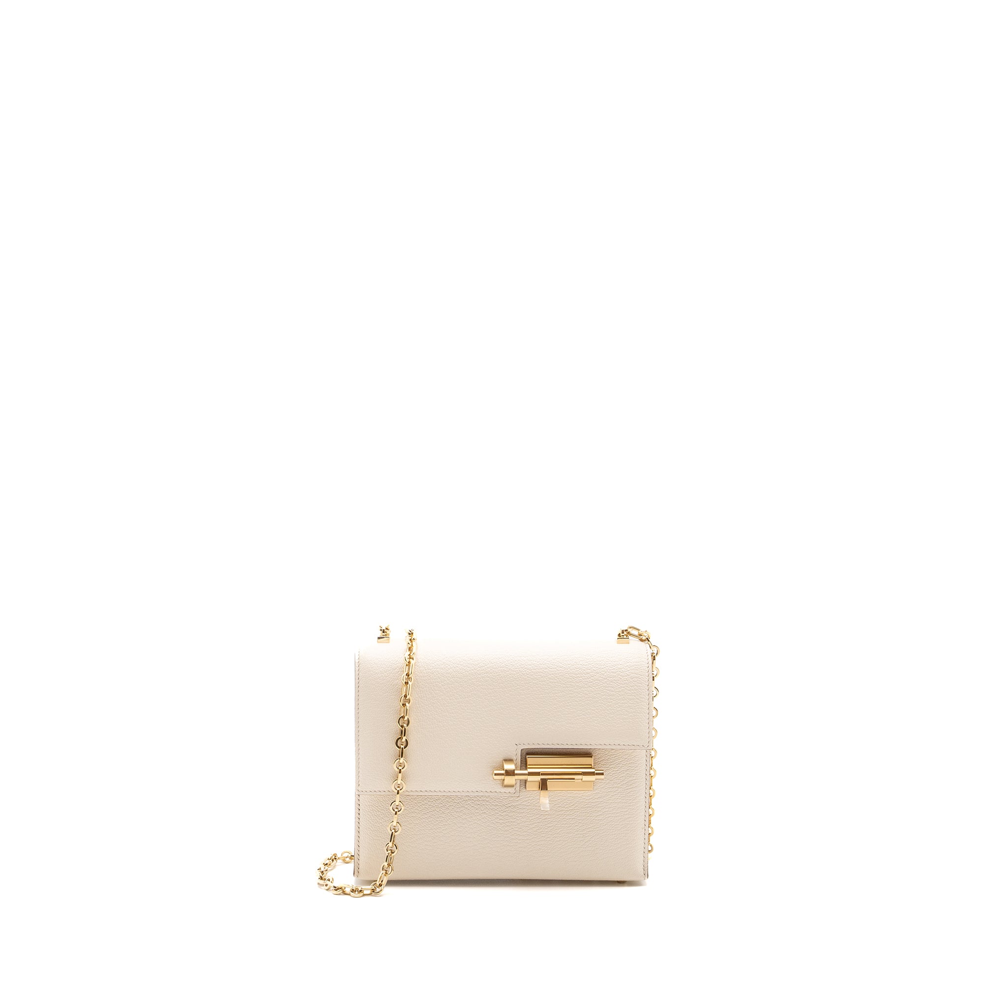 HERMES MINI VERROU CHEVRE MYSORE NATA LGHW