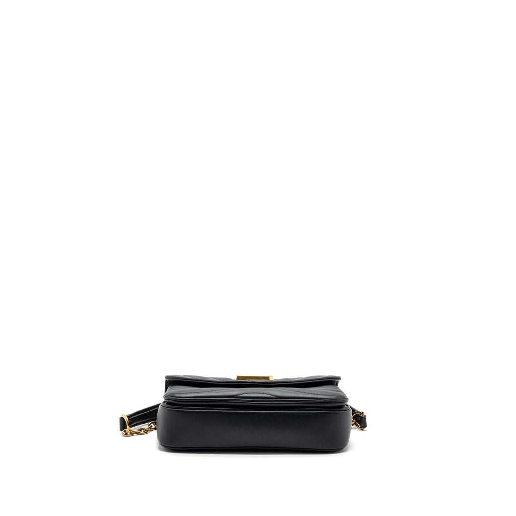 LOUIS VUITTON NEW WAVE PM CHAIN BAG CALFSKIN BLACK GHW (NEW VERSION)