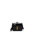 SAINT LAURENT SMALL SOLFERINO SATCHEL CROSSBODY BAG BOX CALFSKIN BLACK GHW