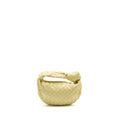 BOTTEGA VENETA MINI JODIE LEATHER LIGHT YELLOW SHW