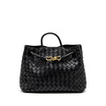BOTTEGA VENETA MEDIUM ANDIAMO LAMBSKIN BLACK GHW