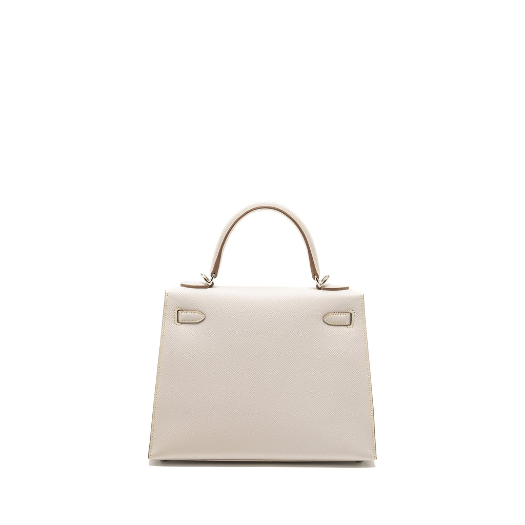 HERMES KELLY 25 EPSOM GRIS PALE SHW