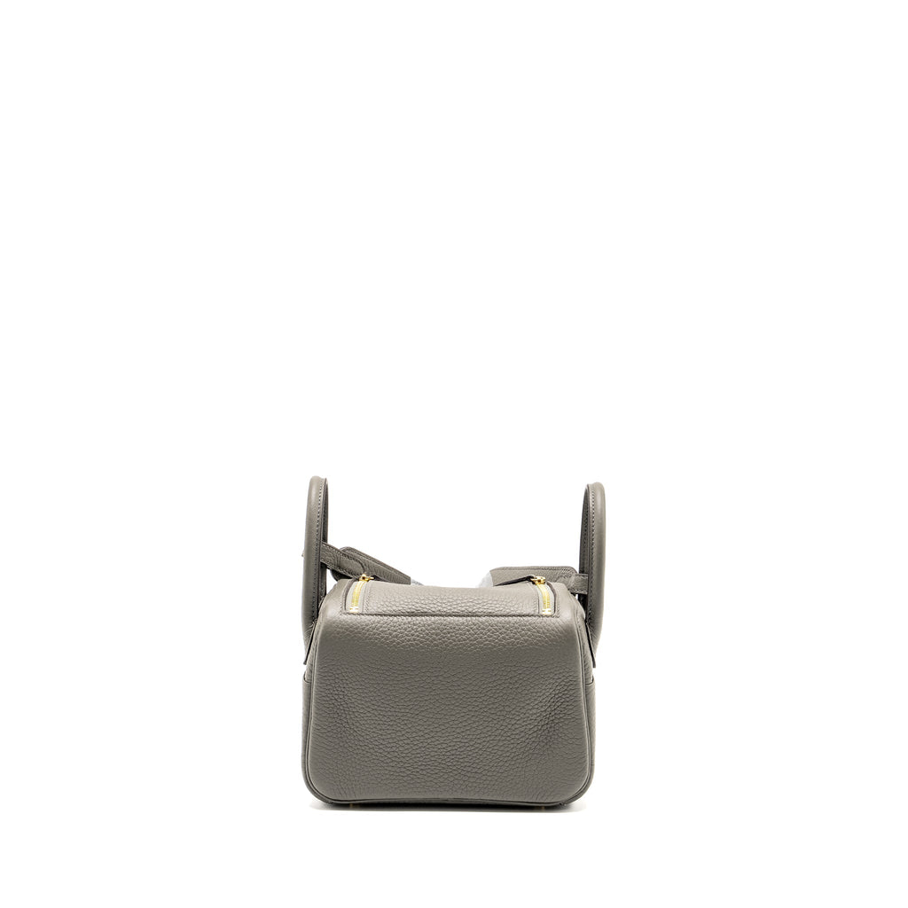 HERMES MINI LINDY CLEMENCE GRIS MEYER GHW