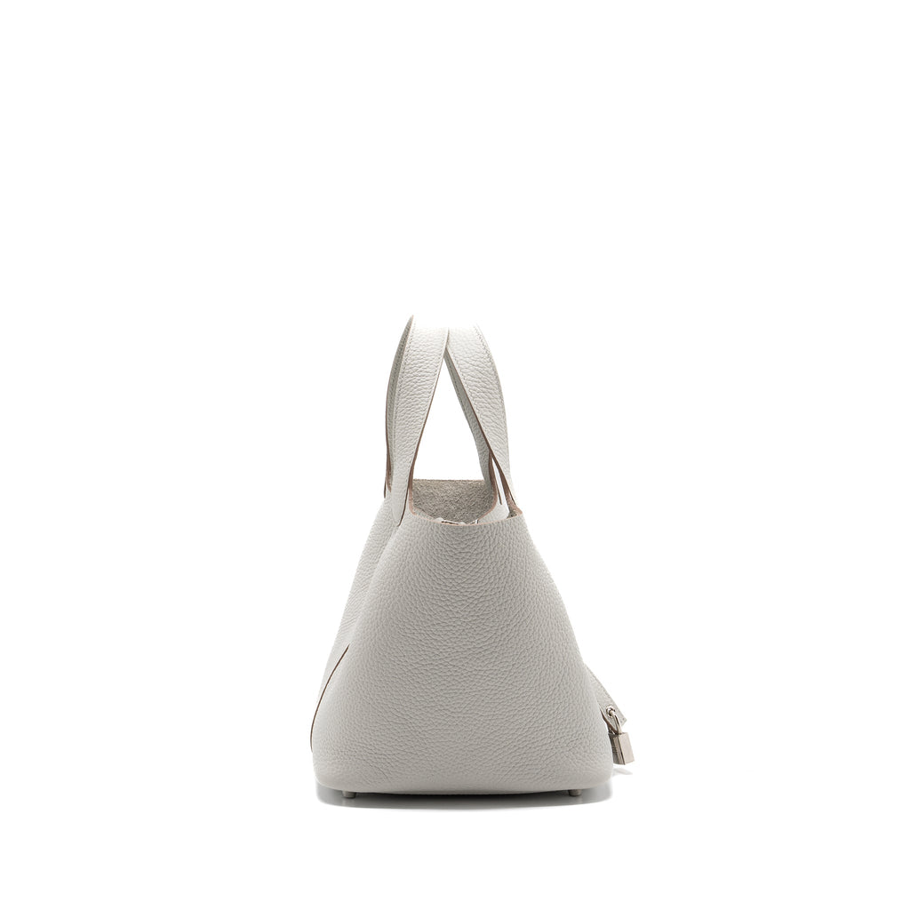 HERMES PICOTIN 18 LOCK BAG CLEMENCE GRIS PERLE SHW