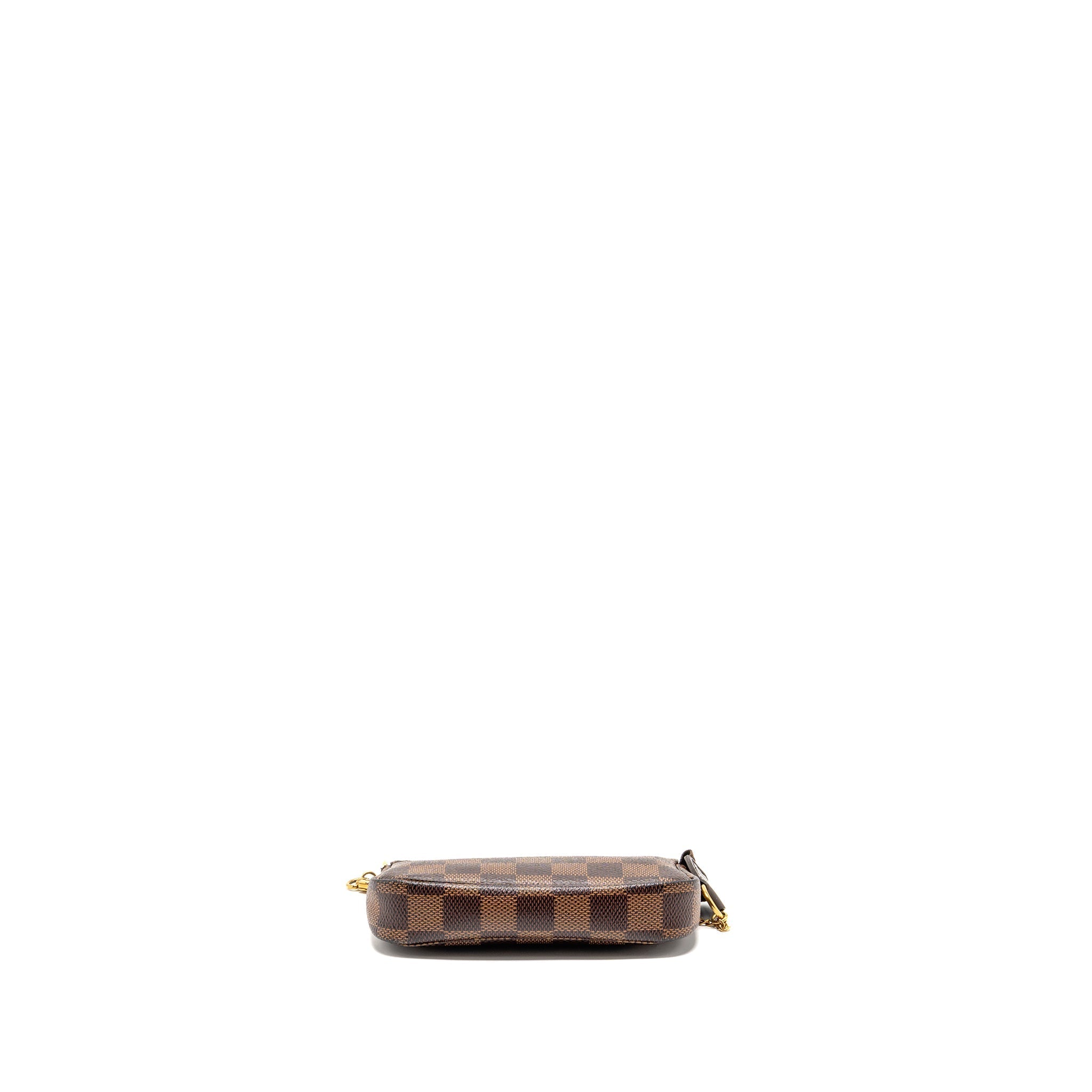 LOUIS VUITTON MINI POCHETTE ACCESSORIES DAMIER EBENE GHW