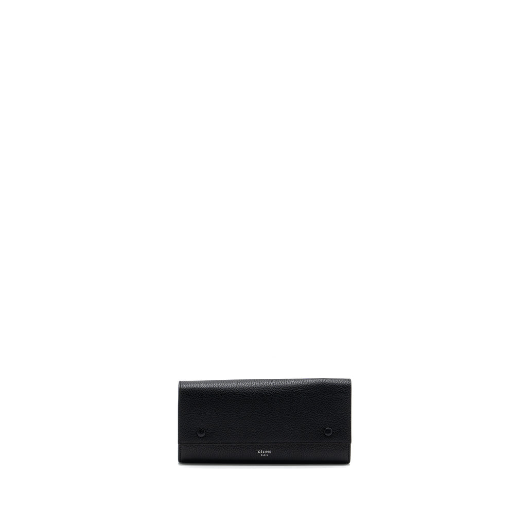 CELINE LONG WALLET GRAINED CALFSKIN BLACK SHW