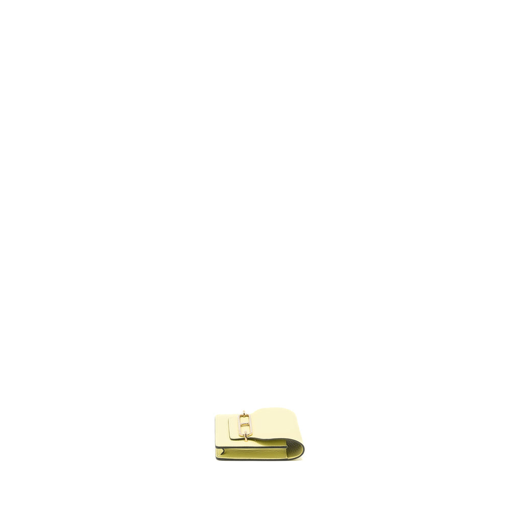 HERMES ROULIS SLIM CHEVRE MYSORE JAUNE BOURGEON LGHW