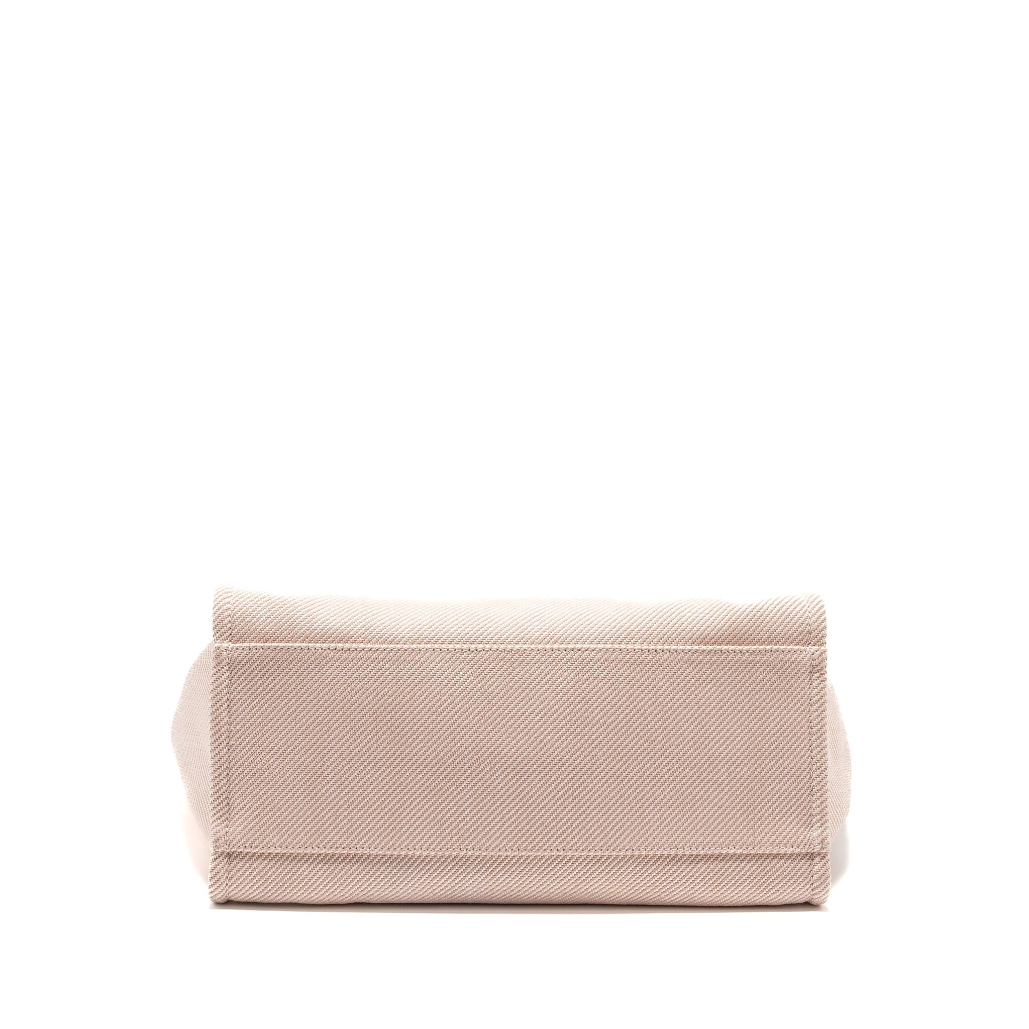 CHANEL DEAUVILLE TOTE BAG CANVAS LIGHT PINK LGHW