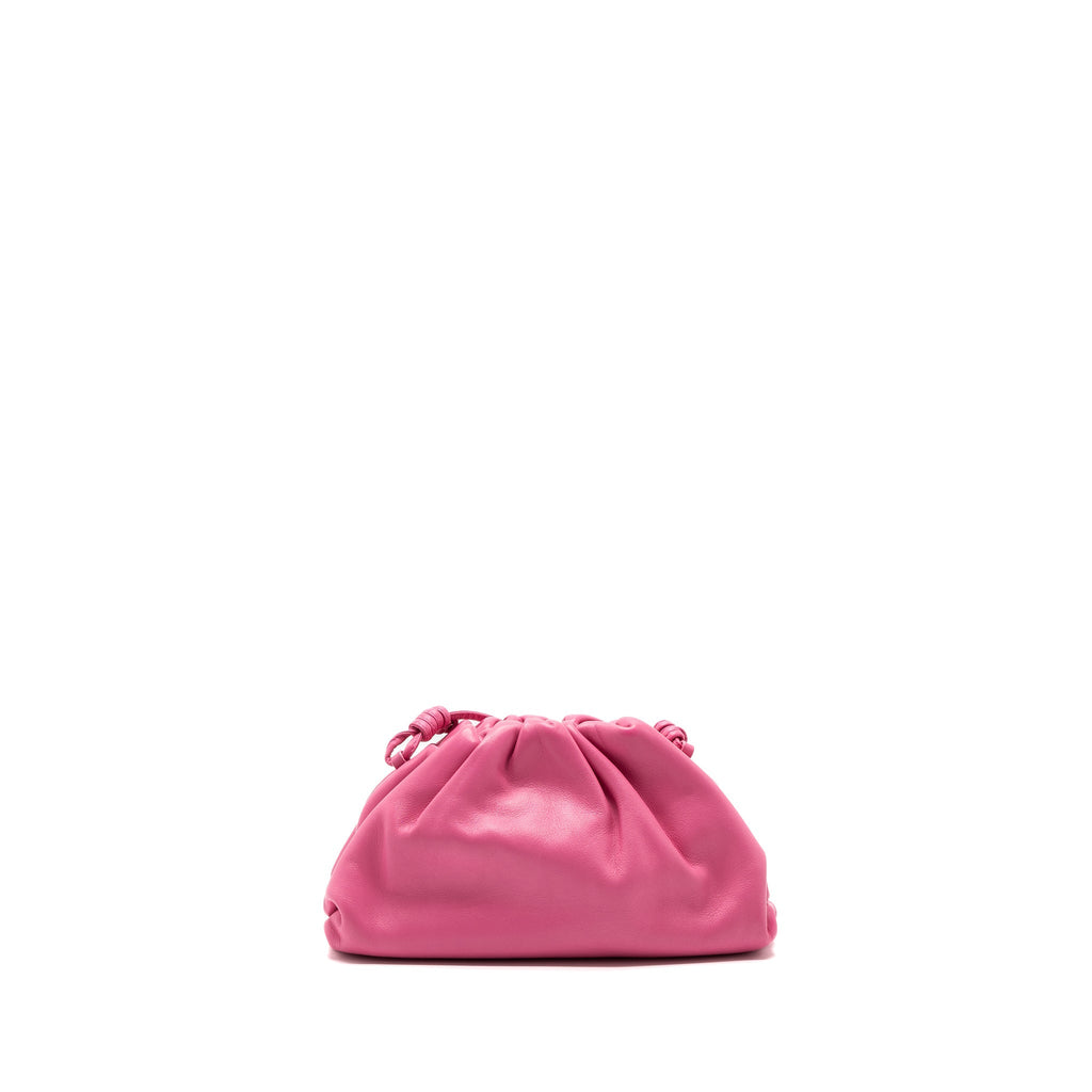 BOTTEGA VENETA MINI POUCH CALFSKIN PINK SHW