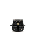 CHANEL TRIPLE PACK DUMA BACKPACK CAVIAR BLACK LGHW (MICROCHIP)