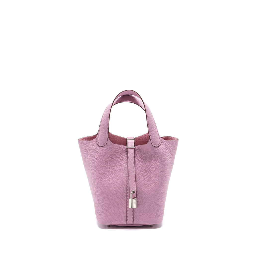 HERMES PICOTIN 18 LOCK BAG CLEMENCE X9 MAUVE SYLVESTRE SHW