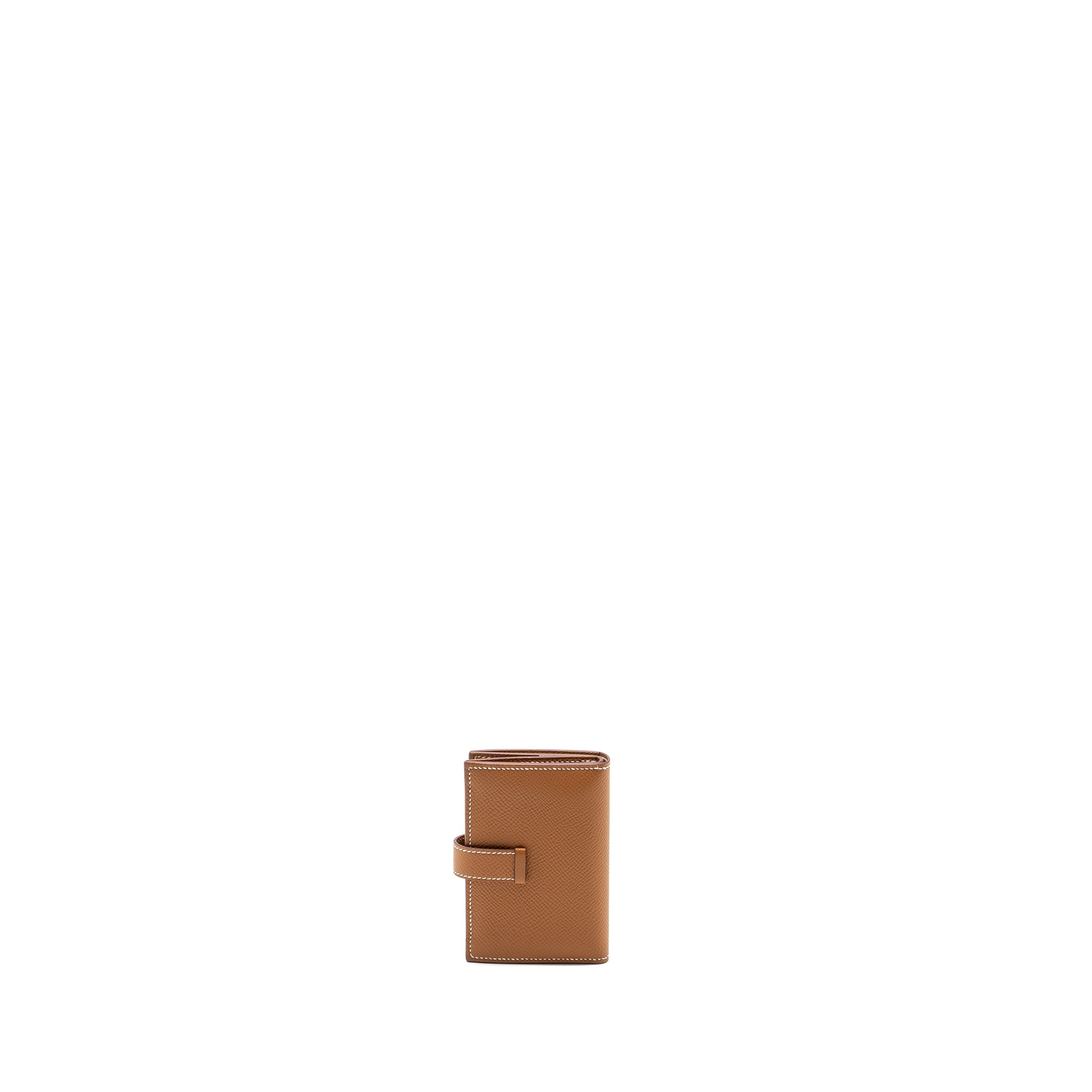 HERMES BEARN MINI WALLET EPSOM GOLD GHW