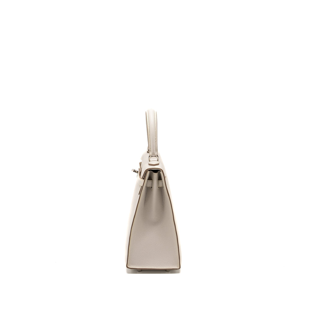 HERMES KELLY 25 EPSOM GRIS PALE SHW