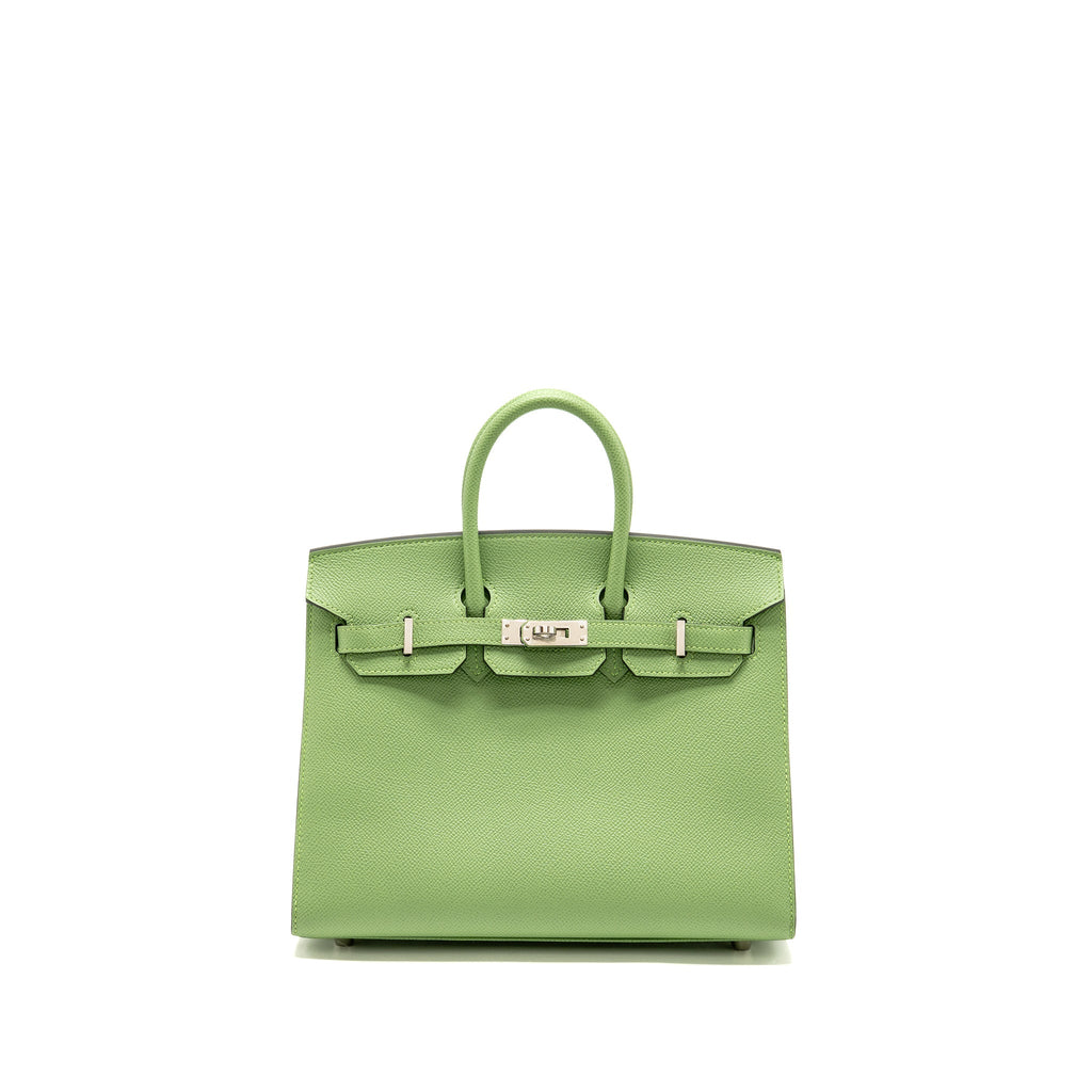 HERMES BIRKIN 25 EPSOM VERT CRIQUET SHW