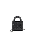 DIOR MINI LADY DIOR CALFSKIN SO BLACK