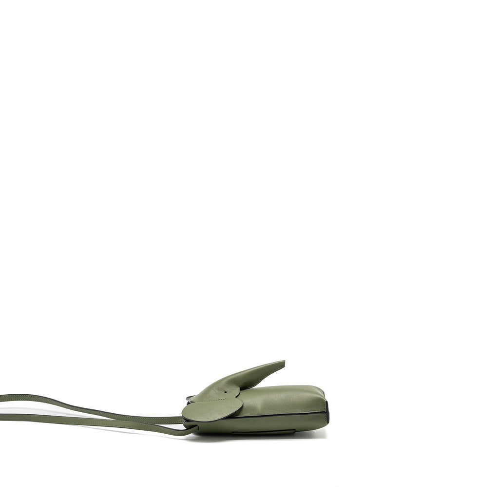 LOEWE ELEPHANT POCKET CALFSKIN AVOCADO GREEN