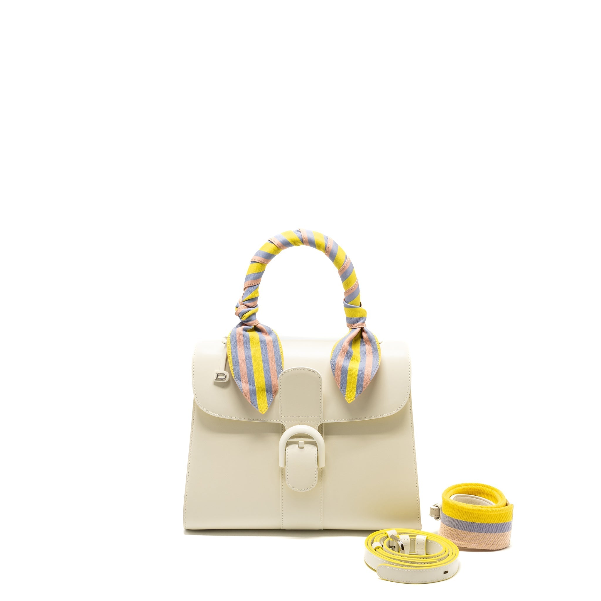 DELVAUX BRILLIANT MM MAGIC BOX CALFSKIN WHITE/MULTICOLOUR SHW