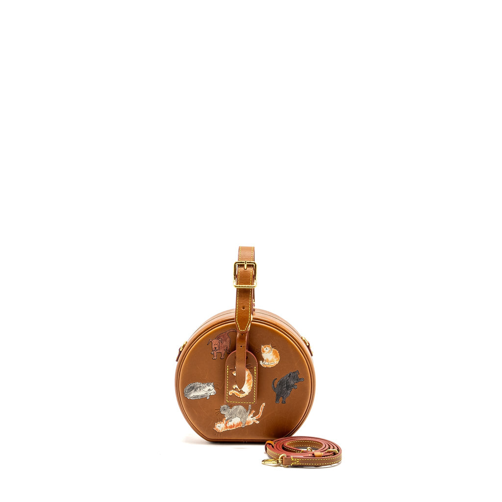 LOUIS VUITTON BOITE CHAPEAU BAG LIMITED EDITION GRACE CODDINGTON CATOGRAM PETIT CALFSKIN BROWN GHW