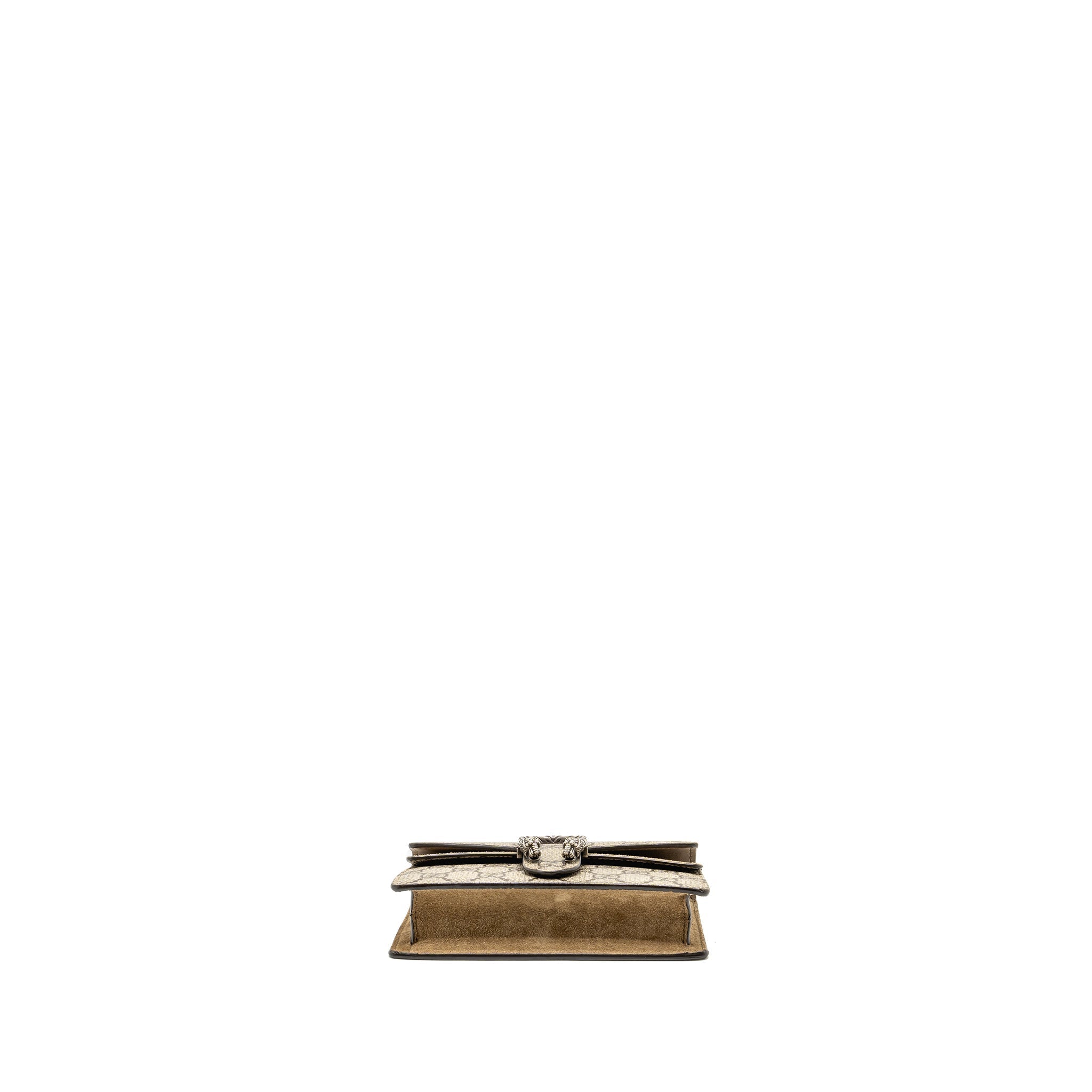 GUCCI SUPER MINI DIONYSUS BAG GG SUPREME BEIGE SHW
