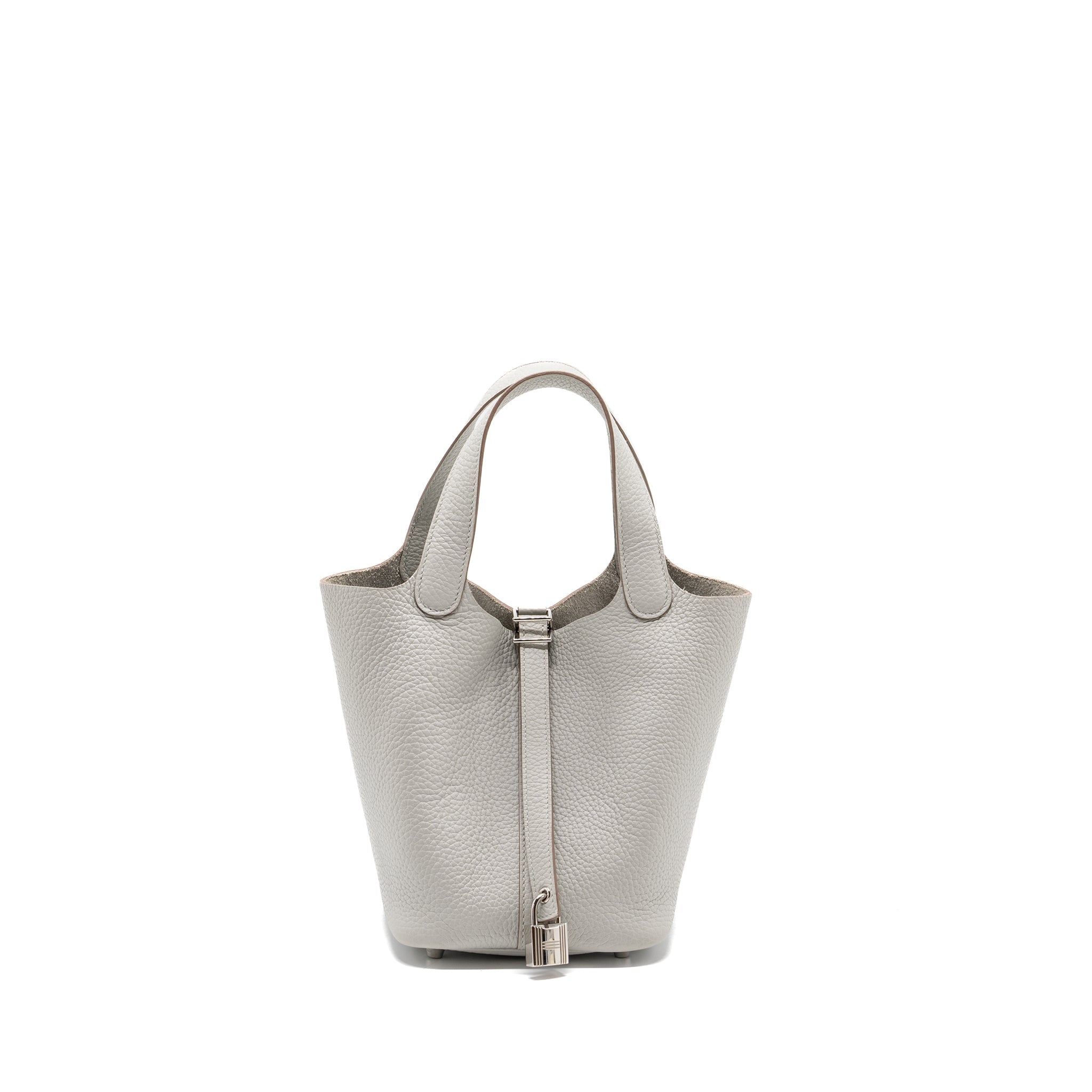 HERMES PICOTIN 18 LOCK BAG CLEMENCE GRIS PERLE SHW
