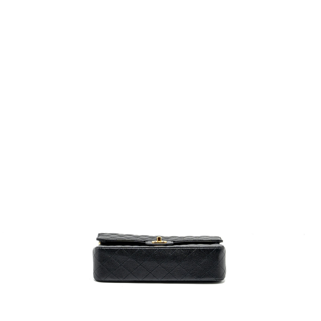CHANEL MEDIUM CLASSIC DOUBLE FLAP BAG CAVIAR BLACK GHW