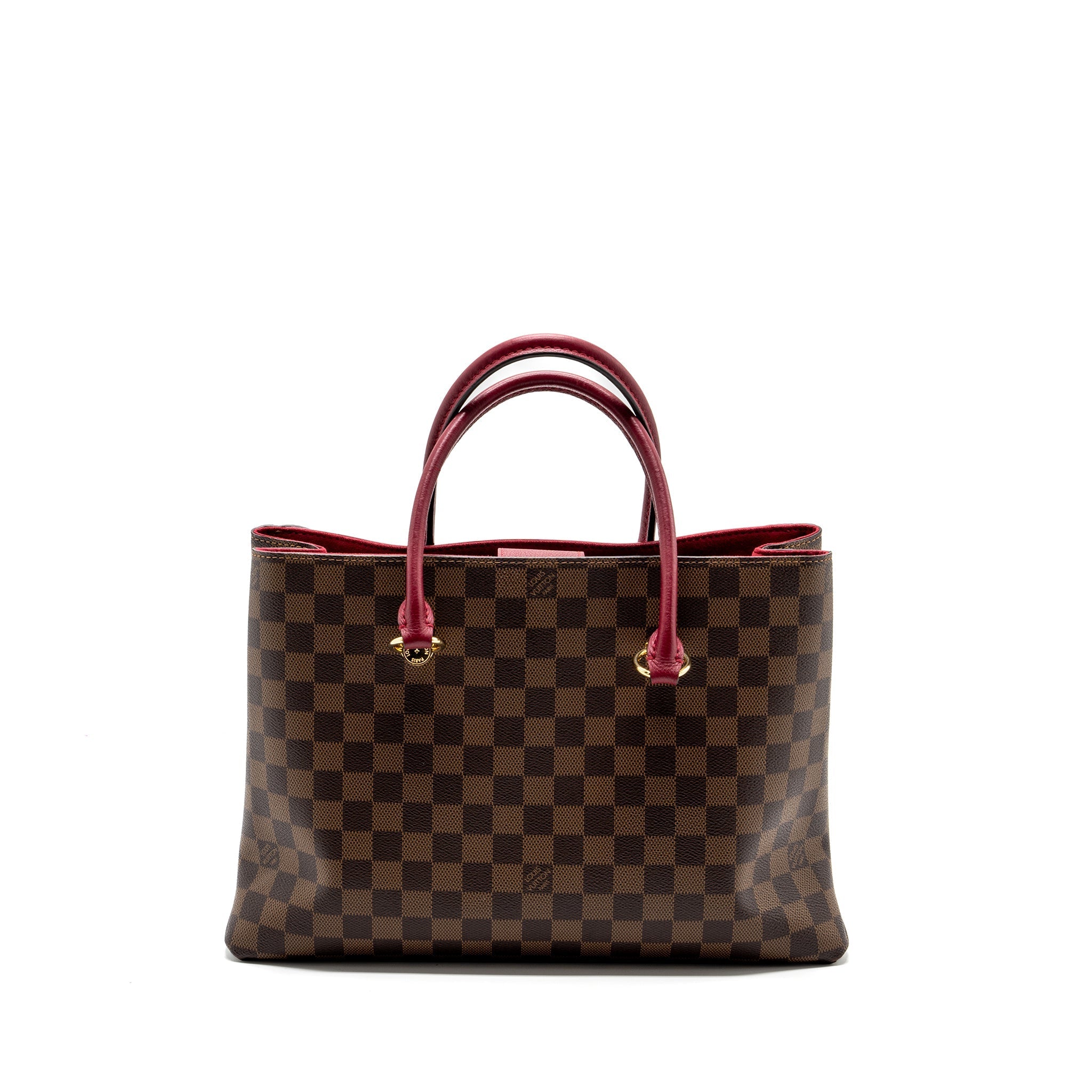 LOUIS VUITTON TOP HANDLE CROSSBODY BAG DAMIER EBENE GHW