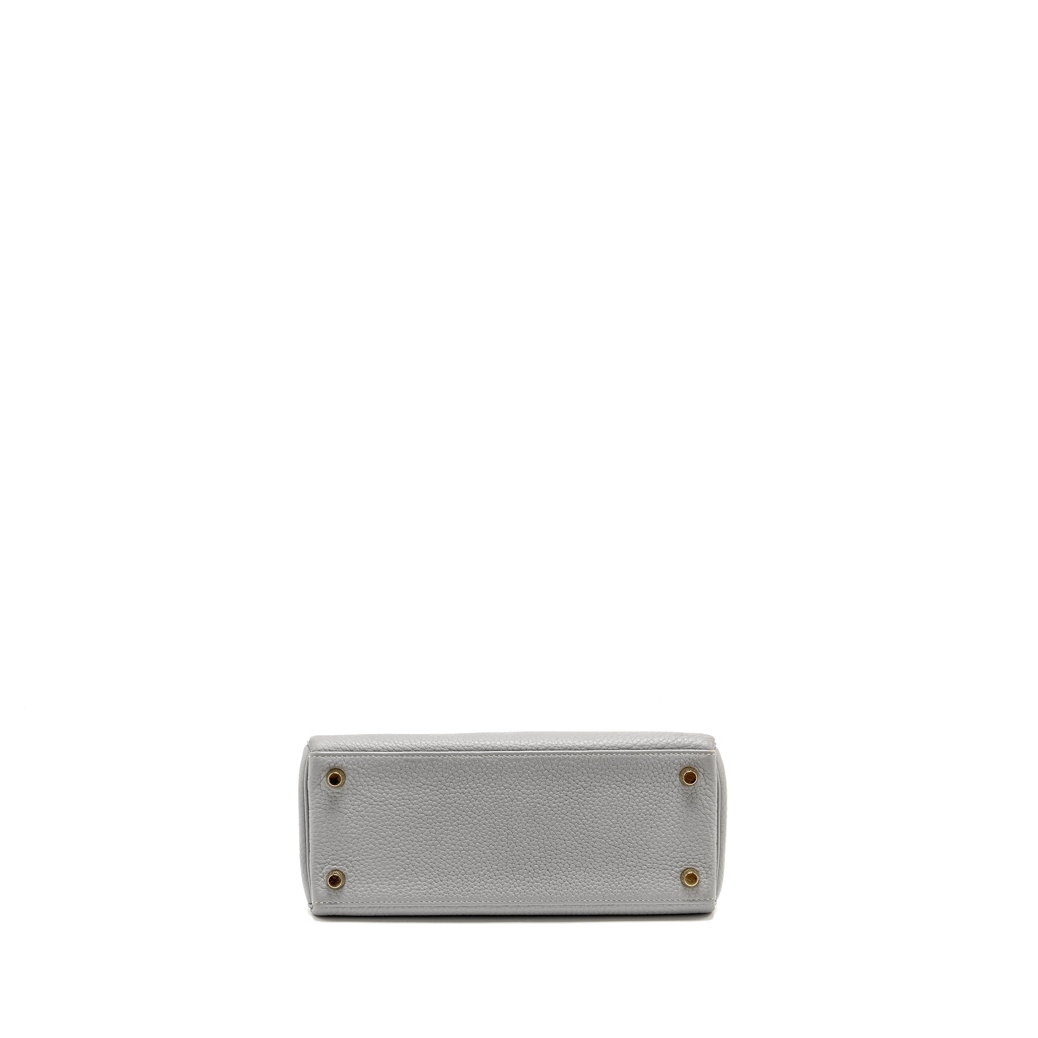 HERMES KELLY 25 TOGO GRIS MOUETTE GHW