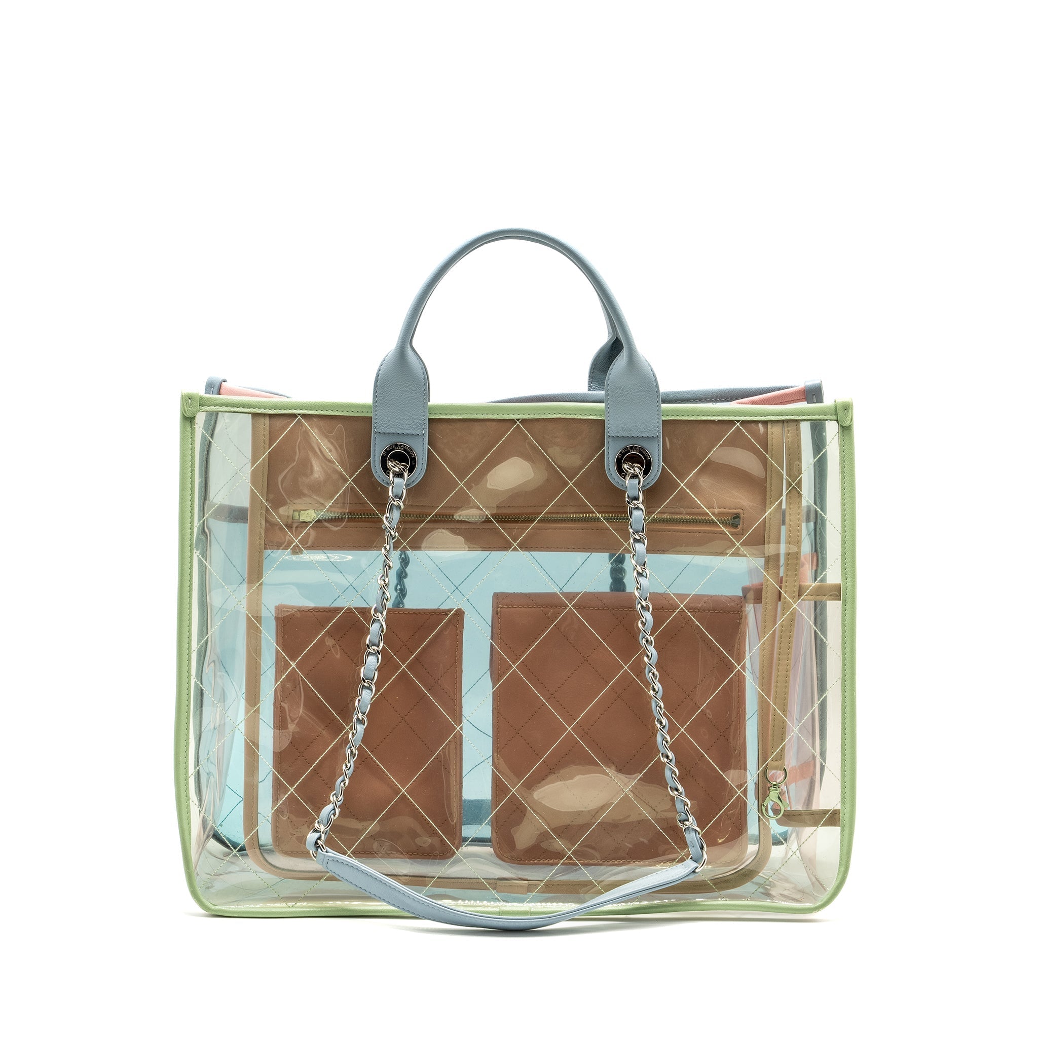 CHANEL COCO SPLASH TOTE BAG PVC/LAMBSKIN MULTICOLOUR SHW