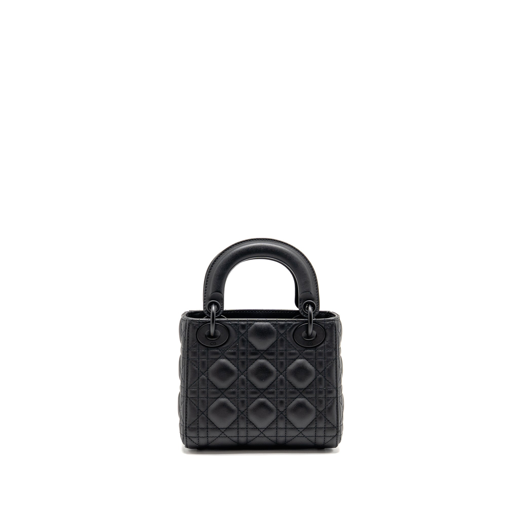DIOR MINI LADY DIOR CALFSKIN SO BLACK