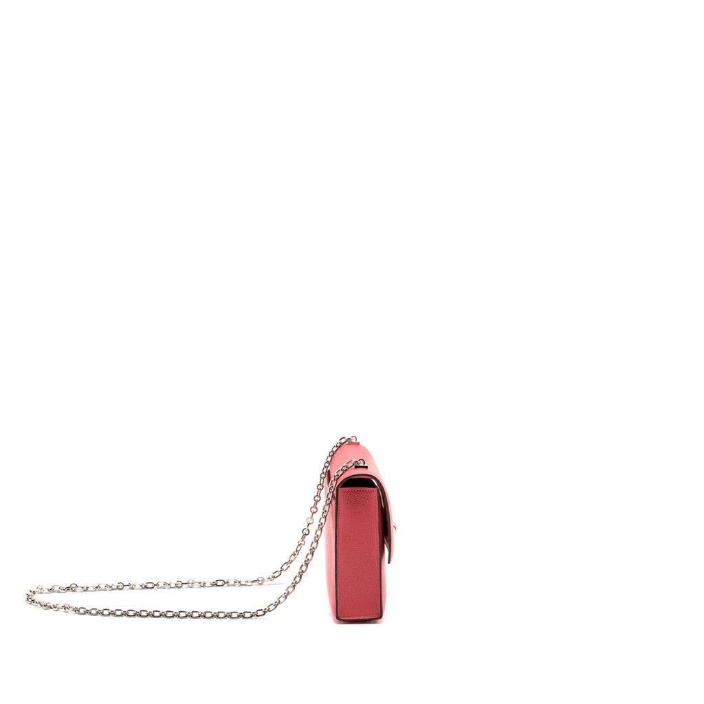 HERMES MINI VERROU CHÈVRE MYSORE ROSE LIPSTICK SHW STMAP C