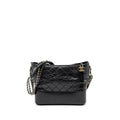 CHANEL LARGE GABRIELLE HOBO BAG CALFSKIN BLACK MULTICOLOR HARDWARE