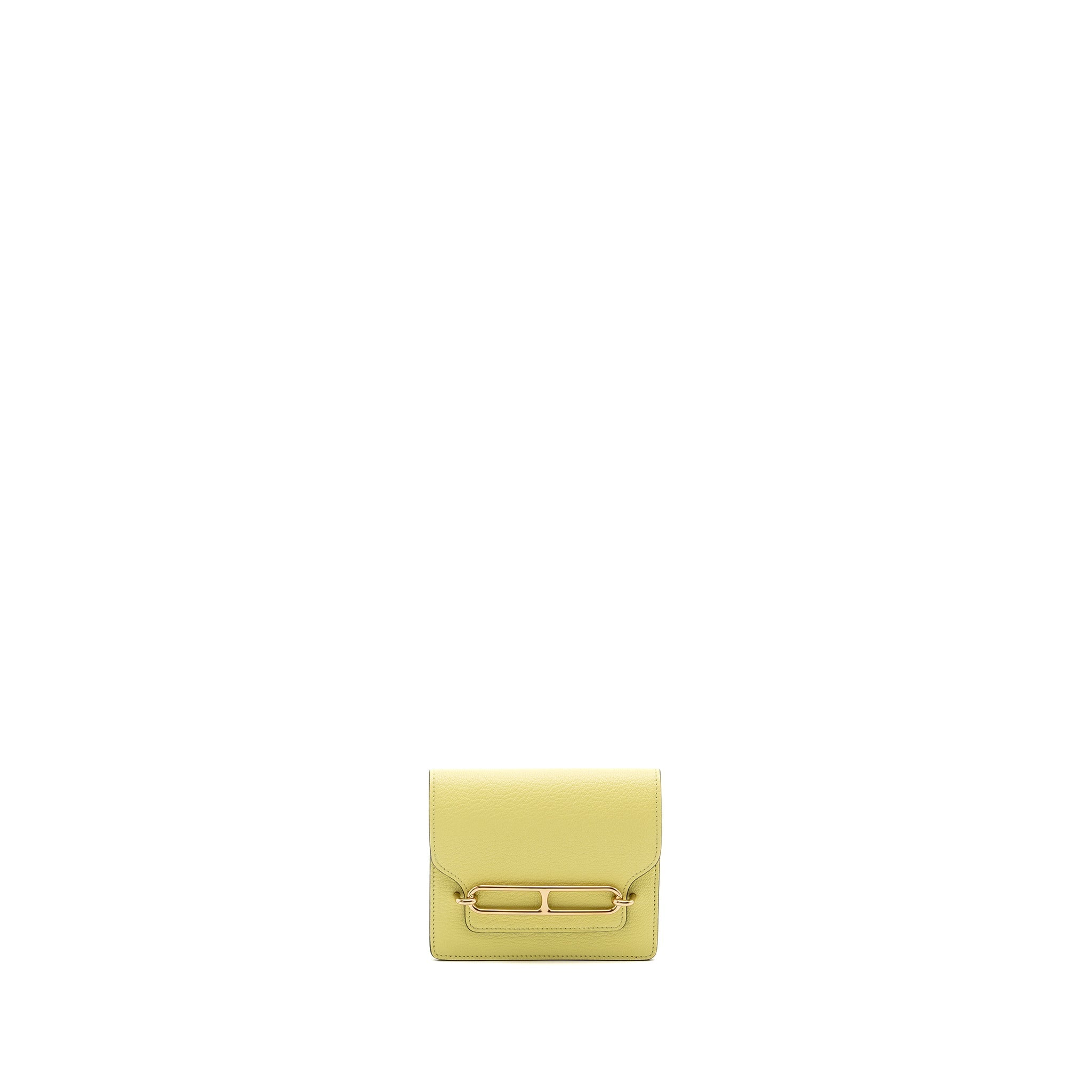 HERMES ROULIS SLIM CHEVRE MYSORE JAUNE BOURGEON LGHW