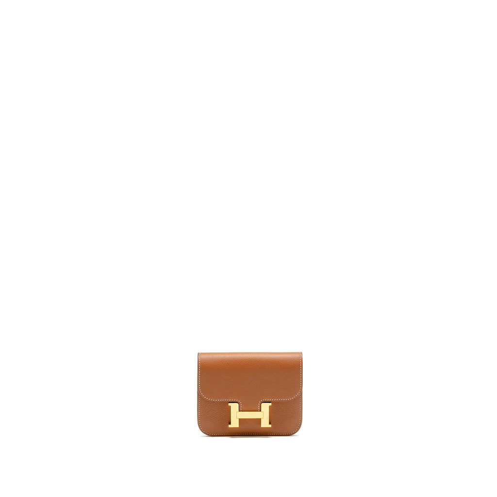 HERMES CONSTANCE SLIM EVERCOLOR GOLD GHW