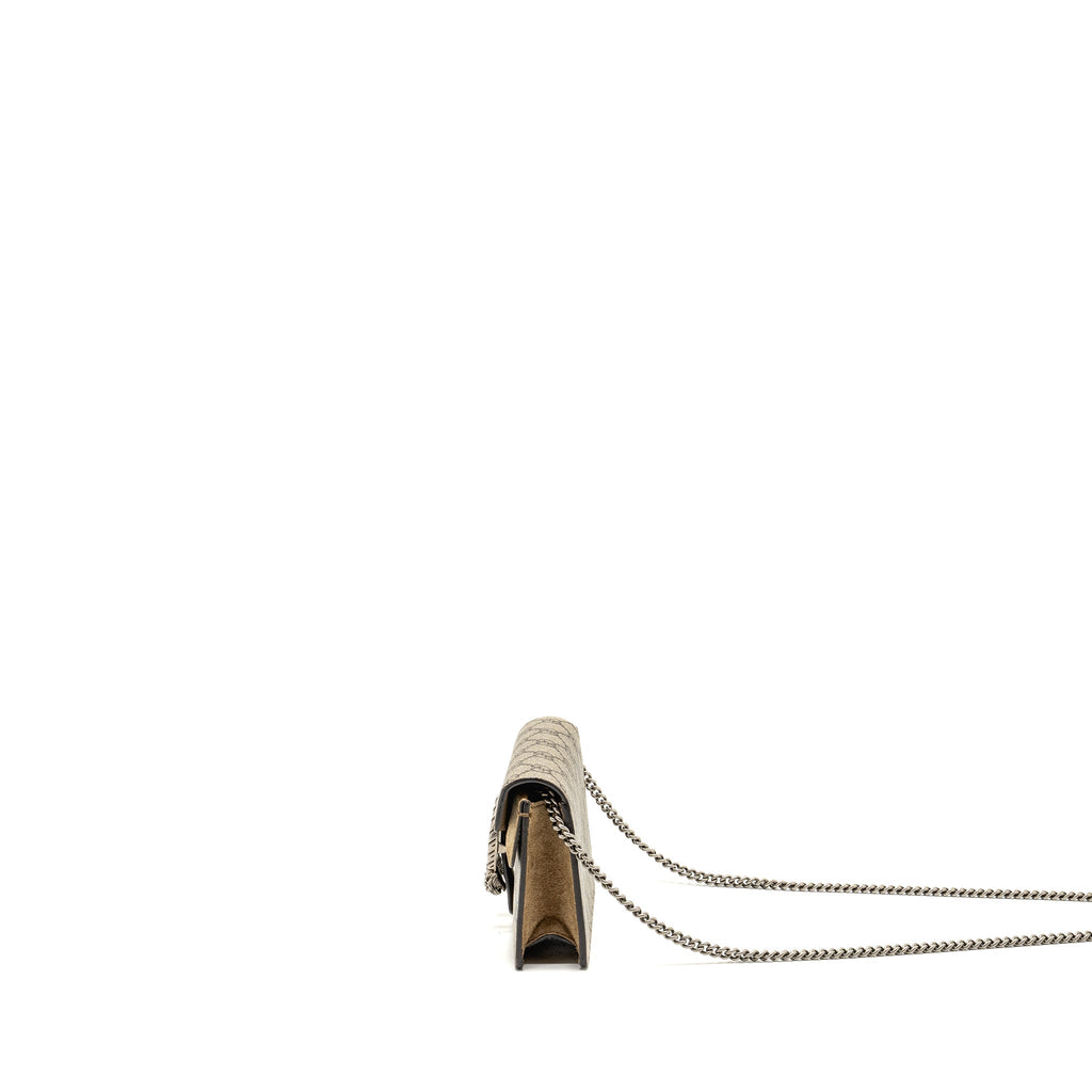 GUCCI SUPER MINI DIONYSUS BAG GG SUPREME BEIGE SHW