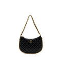 CHANEL 23B HOBO SHOULDER BAG LAMBSKIN BLACK BRUSHED GHW(MICROCHIP)