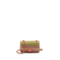 CHANEL 21C MINI RECTANGULAR FLAP BAG TWEED MULTICOLOUR GHW