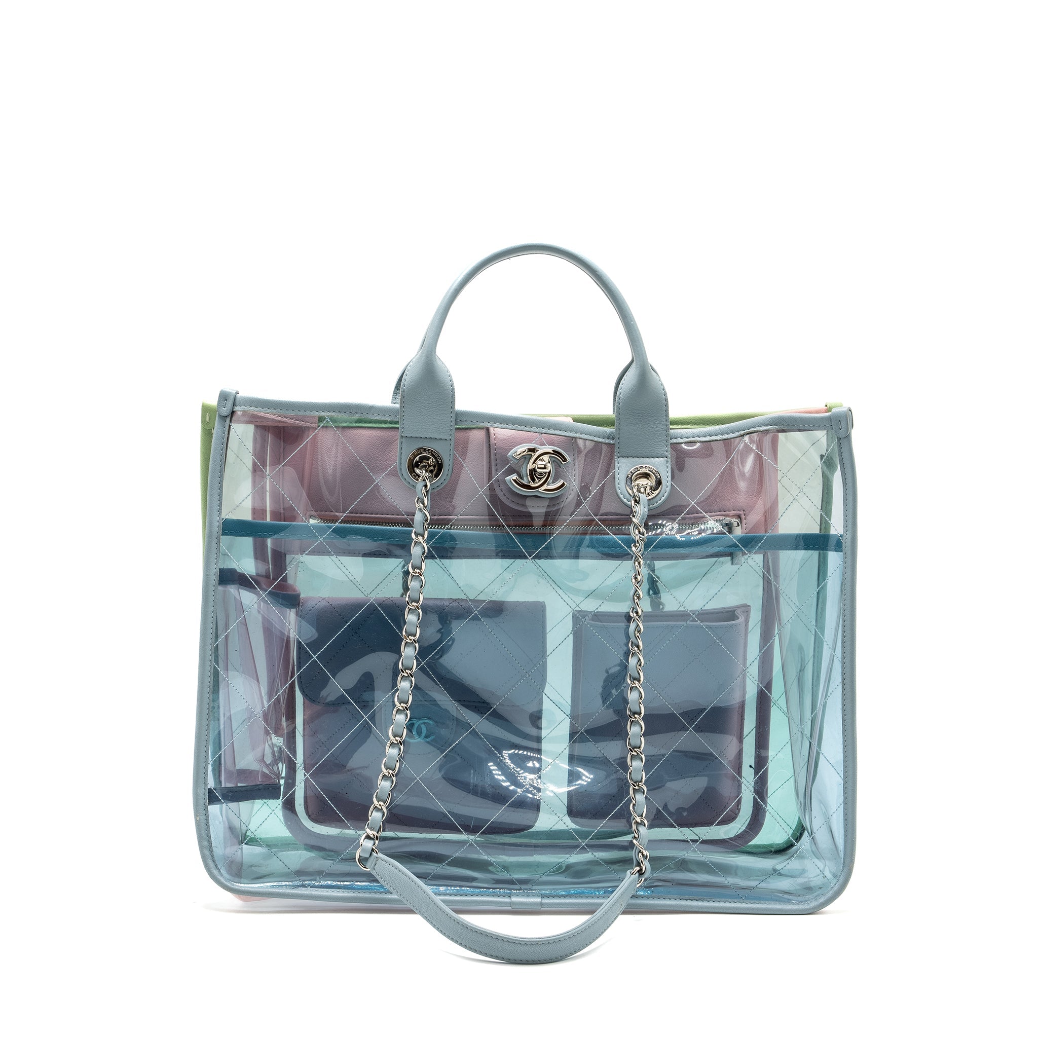 CHANEL COCO SPLASH TOTE BAG PVC/LAMBSKIN MULTICOLOUR SHW
