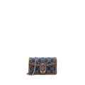 GUCCI SUPER MINI DIONYSUS GG SUPREME DENIM/CALFSKIN SHW