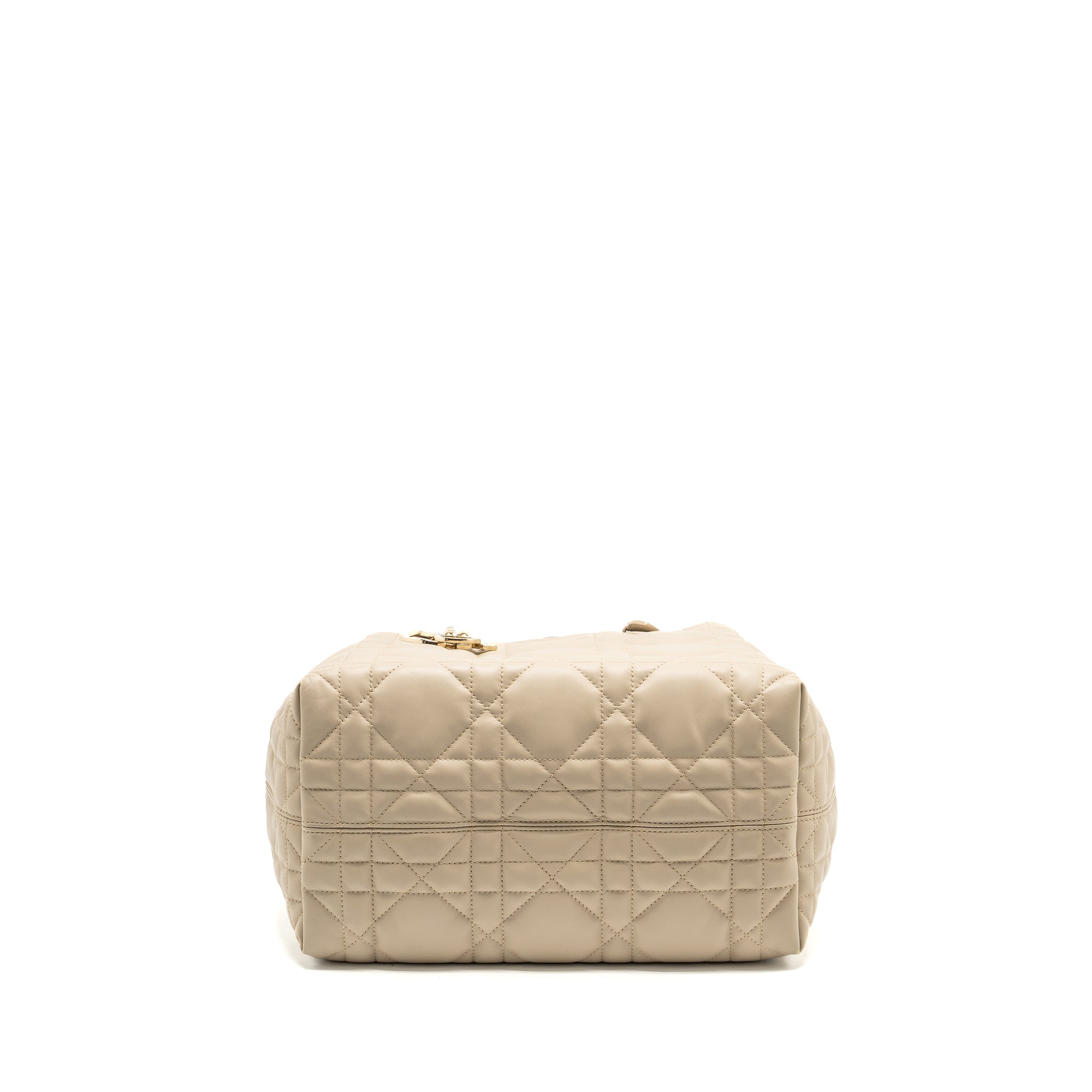 DIOR MEDIUM DIOR TOUJOURS TOTE BAG CALFSKIN POWDER BEIGE LGHW
