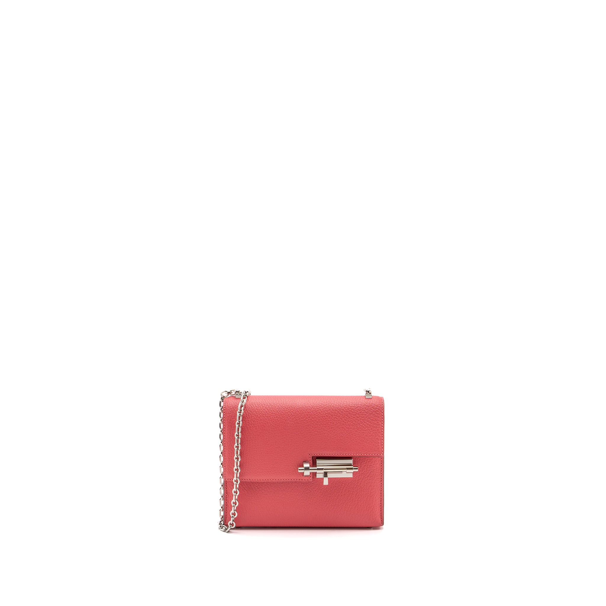 HERMES MINI VERROU CHÈVRE MYSORE ROSE LIPSTICK SHW STMAP C